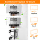 X-Fixture Fireplace Pull Down TV Mount, Above Fireplace Drop Down TV Mount for Most 43" - 75" Flat Screen/ LED/ 4K TV, Max VESA 600x400mm, Holds up to 80lbs, Mantel Bracket with Spring Assist